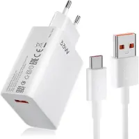 E.F.Connection Chargeur 33w + Câble 1m Usb-C Pour Xiaomi 14, 13t, 13, 12, 12t Pro, Redmi 13c, Redmi 12, Redmi Note 12 Pro 4g/5g, Note 11/10/9/8 - Booling