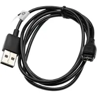 VHBW Câble Usb Compatible Avec Garmin Vivomove 3, 3s, Luxe, Sport, Style Smartwatch, Montre De Fitness - Station De Charge, Noir, 100 Cm