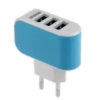 Generique Chargeur Usb À 3 Trous, Standard Ue, Charge Rapide Pour Téléphone Portable, Voyage, Couleur Bonbon, 2021