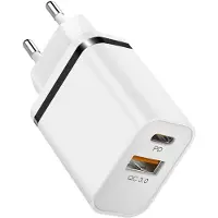 E.F.Connection Chargeur Secteur Rapide 2 Ports Pd+Qc 3.0 Pour Redmi Note 10 4g/5g Note 10 Pro Note 10 Lite Note 10s -