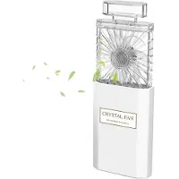 Ynong Mini ventilateur portatif, ventilateur de bureau pliable et extractible, ventilateur personnel rechargeable, flux d'air puissant, ventilateur de poche à 3 vitesses pour femme