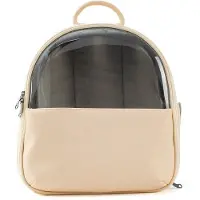 Generique Sac à dos de voyage pour animaux de compagnie, transport pour petits chats et chiens, conception ventilée, housse transparente, sac Portable pour animaux de compagnie, pour la randonnée