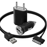 Generique Mini Chargeur 3en1 Auto Et Secteur Usb Avec Câble Data Couleur Noir