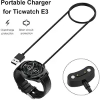 Generique Câble Usb De Chargement Rapide Pour Montre Intelligente, 1m, Pour Ticwatch E3 / Pro3 / Pro3 Lte, Station De Charge, Accessoires De Berceau