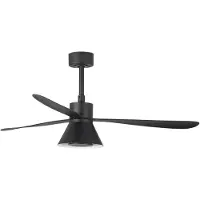 Faro Amelia - ventilateur de plafond - Ø 132 x 26 cm - 6 vitesses - 20W LED dimmable inclus - télécommande avec timer - noir