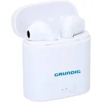 Grundig Wireless Earbuds - Casque Bluetooth - Ecouteurs intra-auriculaires - 400 mAh - blanc