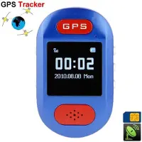 YONIS Traceur Cordonnées Gps Enfant Animal Localisation Instantanée Sms Appels Bleu