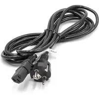 VHBW Câble d'alimentation cordon électrique Schuko Secteur Prise C13 3 dents 3m pour PC portable, Monitor, Imprimante