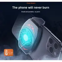 Generique Radiateur de téléphone Portable universel, refroidisseur de téléphone de jeu, support de ventilateur Portable réglable, dissipateur de chaleur pour IPhone Samsung Huawei Xiaomi