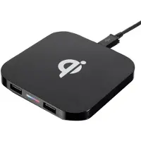 Generique Chargeur sans fil rapide pour Samsung Galaxy S8, S10, S9, Note 9, tapis de charge USB Qi, pour Iphone 12, 13 Pro, XS Max, XR