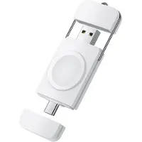 Generique Chargeur Magnétique Rapide À Double Ports Usb Type-C Pour Apple Watch Série 1-7/Se, Station De Charge Sans Fil, Adaptateur D'alimentation