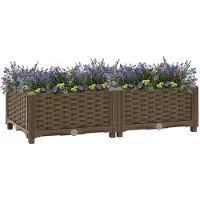 vidaXL Table basse blanche 55x55x31 cm Bois composite