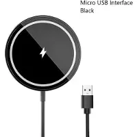 Generique Chargeur Magnétique Sans Fil Qi 15w, Charge Rapide Pour Téléphone Iphone 11, 12, X, Xr, Xs Max, 8, Samsung, Xiaomi, Huawei