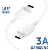 Apple 180cm - Cable Cordon Blanc Prise double USB-C Origine Charge Rapide Original Chargeur Type-C 15W/25W Pour Samsung Galaxy A40 A41 A42 A50 A50s A51 A52 A52S A53 5G A54 A55