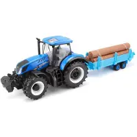 BB Junior Tracteur Remorque à Bois Collection Ferme 1:32