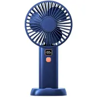 Generique Mini ventilateur Portable de grande capacité, Rechargeable par USB, 4 vitesses, refroidisseur de bureau, voyage en plein air