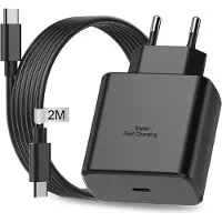 Generique Chargeur USB C Rapide 45W avec Cable 2M pour telephones Samsung Galaxy S23 Ultra/S22+/S21/S20 FE/A13/A53 5G