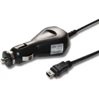 VHBW Câble De Chargement Pour Allume-Cigare Pour Gps Avec Branchement Mini-Usb Avec Un Recepteur Tmc Intégré, Comme Garmin Nüvi, Zumo, Streetpilot