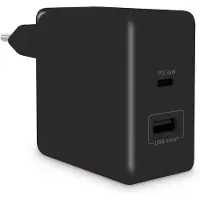 Mooov Chargeur Secteur 2 Usb (Usb-C 30w + Usb-A 12w) - Noir