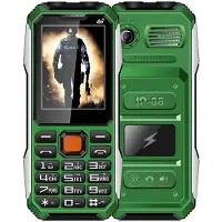 YONIS Téléphone Incassable 4G Étanche Antichoc Batterie 6800mAh Dual SIM 2.4 Pouces LED FM SOS Vert