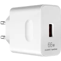 Huawei Chargeur Secteur d'Origine, USB 66W SuperCharge Blanc