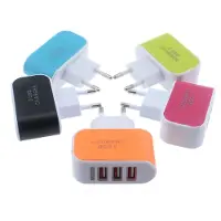 Generique Chargeur Mural À Triple Ports Usb 3,1 A Pour Voyage Et Voyage, Adaptateur Secteur Pour Iphone, Samsung, Huawei, Xiaomi, Prise Ue, Livraison Directe