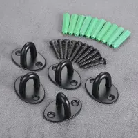 Generique ventilateurs de plafond noirs, canapé de loisirs, sacs de sable, hamacs, anneaux, crochet de suspension fixe, Base de crochet de plafond en acier inoxydable, 5 pièces