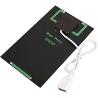 Generique Panneau Solaire 5w 5v, Chargeur De Batterie, Module Solaire Avec Port Usb, Panneau De Charge Solaire D'Extérieur Portable Pour Téléphones Portables