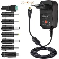 VISIODIRECT Adaptateur Secteur Convertisseur De Chargeur 35w 3,5a 3v/4.5v/5v/6v/7.5v/9v/12v, 7 Types D'embout Pour Scanner --