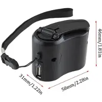 Generique Mini Chargeur Manuel À Manivelle Compact, Générateur Manuel, Chargeur D'urgence Pour Téléphone Portable, Chargeur Usb, Rester Connecté