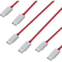 Phonillico Lot 3 Cables charge rapide USB-C USB-C 1m pour OnePlus 11/10 Pro/8 Pro/8/7T Pro/6T/6/5T/Nord CE 3 Lite/Nord CE 2/Nord 2T/Ace