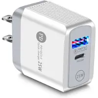 Generique Chargeur Usb Type-C Portable 25w, Compatible Avec Iphone 12 Pro Max 11 Mini 8 Plus 2021 Pd + Qc3.0, Charge Rapide