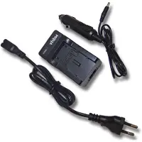 VHBW Chargeur De Batterie Compatible Avec Panasonic Lumix Dmc-G81, Dmc-G81h, Dmc-G81m Caméra, Dslr, Action-Cam - Chargeur + Adaptateur Allume-Cigare