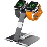 Generique Base De Chargement Pour Apple Watch 1/2/3/4/5/Se, Support De Câble De Charge Stable, Support De Station D'accueil Pour Double Montre