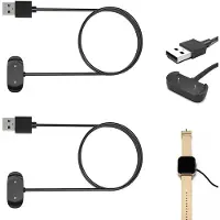Huismerk 2 Pièces Chargeur Compatible Avec Amazfit Gts 4 Mini, Gtr 2/2e, Gts 2/2e/2 Mini, Bip 3/3 Pro, Bip U, T-Rex Pro Station Remplacement Adaptateur Charge Montre Charge Avec Câble De Chargement Usb De 1m