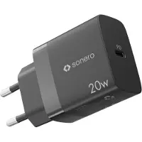 Weiss Cannon Chargeur Usb-C, 1X 20 Watts Port Usb-C, Chargeur Rapide, Alimentation Usb, Chargeur De Téléphone Portable Avec Détection Automatique Du Courant De Charge, Noir