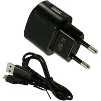 Acce2s Pour Doro Primo 413 : Chargeur Secteur Usb 1a & Cable
