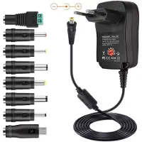 VISIODIRECT Adaptateur Secteur Convertisseur De Chargeur 35w 3,5a 3v/4.5v/5v/6v/7.5v/9v/12v, 7 Types D'embout Pour Haut-Parleurs --