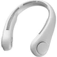 Generique Ventilateur Portable de cou suspendu sans feuilles, refroidisseur d'air Rechargeable à 3 niveaux pour voyage Camping sport