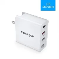 Generique Chargeur Rapide 48w Usb Type C Pd Quick Charge 2021 Pour Iphone 11/Max, Samsung, Huawei, Ipad, Prise Murale Us/Eu/Uk, 3.0