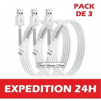 Autre Câble Iphone Iphone, Lot De 3 Certifiés Mfi Apple, Lightning Chargeur Cable,Iphone Rapide Charge Cordon Pour Iphone 13/12/11/11pro/1