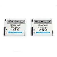 Mondpalast Remplacement Batterie X2 Li-Ion Type Dmw-Bcl7, Dmw-Bcl7e 750mah Avec Infochip + Chargeur + Eu Cable Pour Panasonic Sz9, Sz3, Xs1, Fs50, Fh50, F5