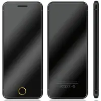 YONIS Téléphone Portable 1.54 Pouces Dual SIM Bluetooth FM Anti-Perte Or Noir