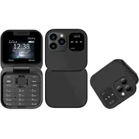 YONIS Téléphone Portable Mini Avec Écran 1.77 Pouces Dual SIM Bluetooth FM 1000mAh Noir