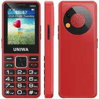 YONIS Téléphone Portable 4G Avec Clavier Grand Écran Batterie Longue Durée SOS LED Rouge