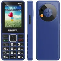 YONIS Téléphone Portable 4G Avec Clavier Grand Écran Batterie Longue Durée SOS LED Bleu