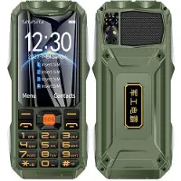 YONIS Téléphone Portable 4G Solide Écran 3.5 Pouces Batterie 4500mAh SOS Dual SIM Vert