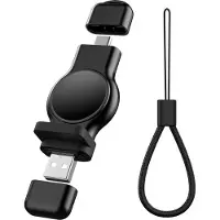 Generique Chargeur De Montre Intelligente 2 En 1 Usb Type-C, Station De Charge Magnétique Sans Fil, Pour Apple Iwatch Série 7 6 5 4 3 Se
