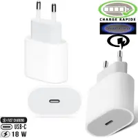 Autre Chargeur Adaptateur Secteur Usb-C 18w, Charge Ultra Rapide