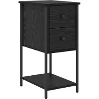 vidaXL Cabinet de chevet Chêne noir 32 x 42 x 70 cm Bois d'ingénierie